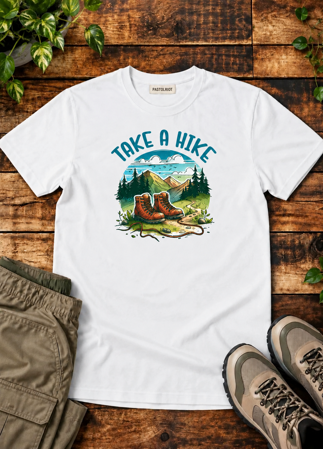 Take A Hike – Mountain Adventure Classic Crew T-Shirt