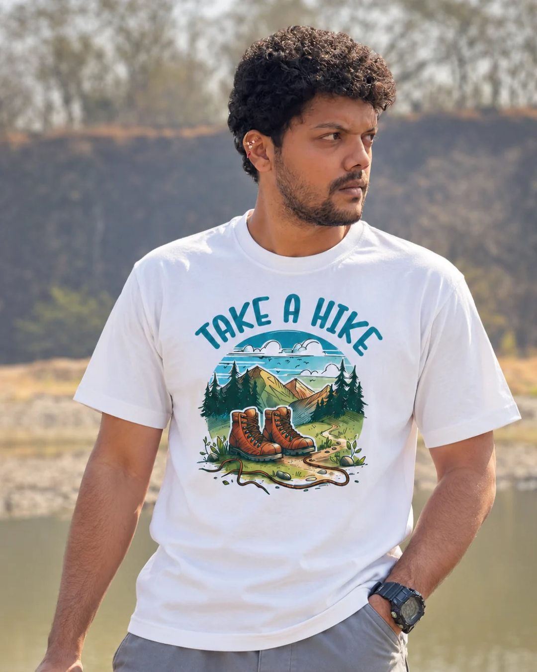 Take A Hike – Mountain Adventure Classic Crew T-Shirt