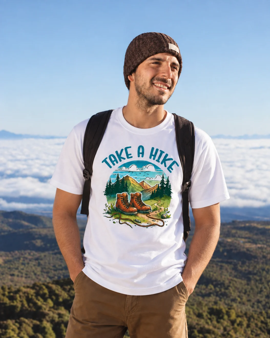 Take A Hike – Mountain Adventure Classic Crew T-Shirt