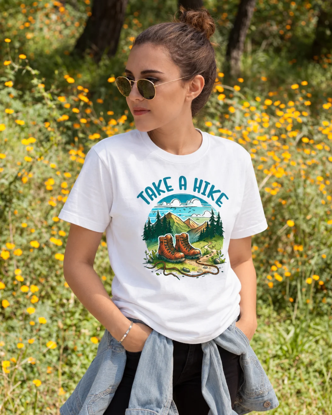 Take A Hike – Mountain Adventure Classic Crew T-Shirt