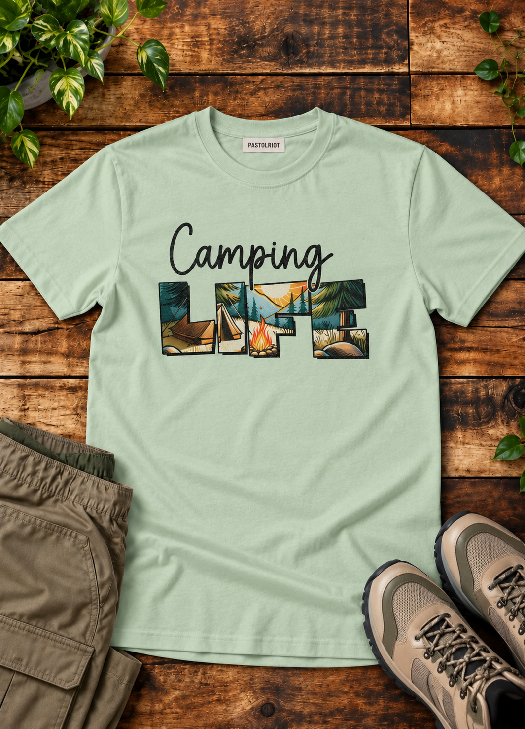 Camping LIFE : Classic Fit T-Shirt