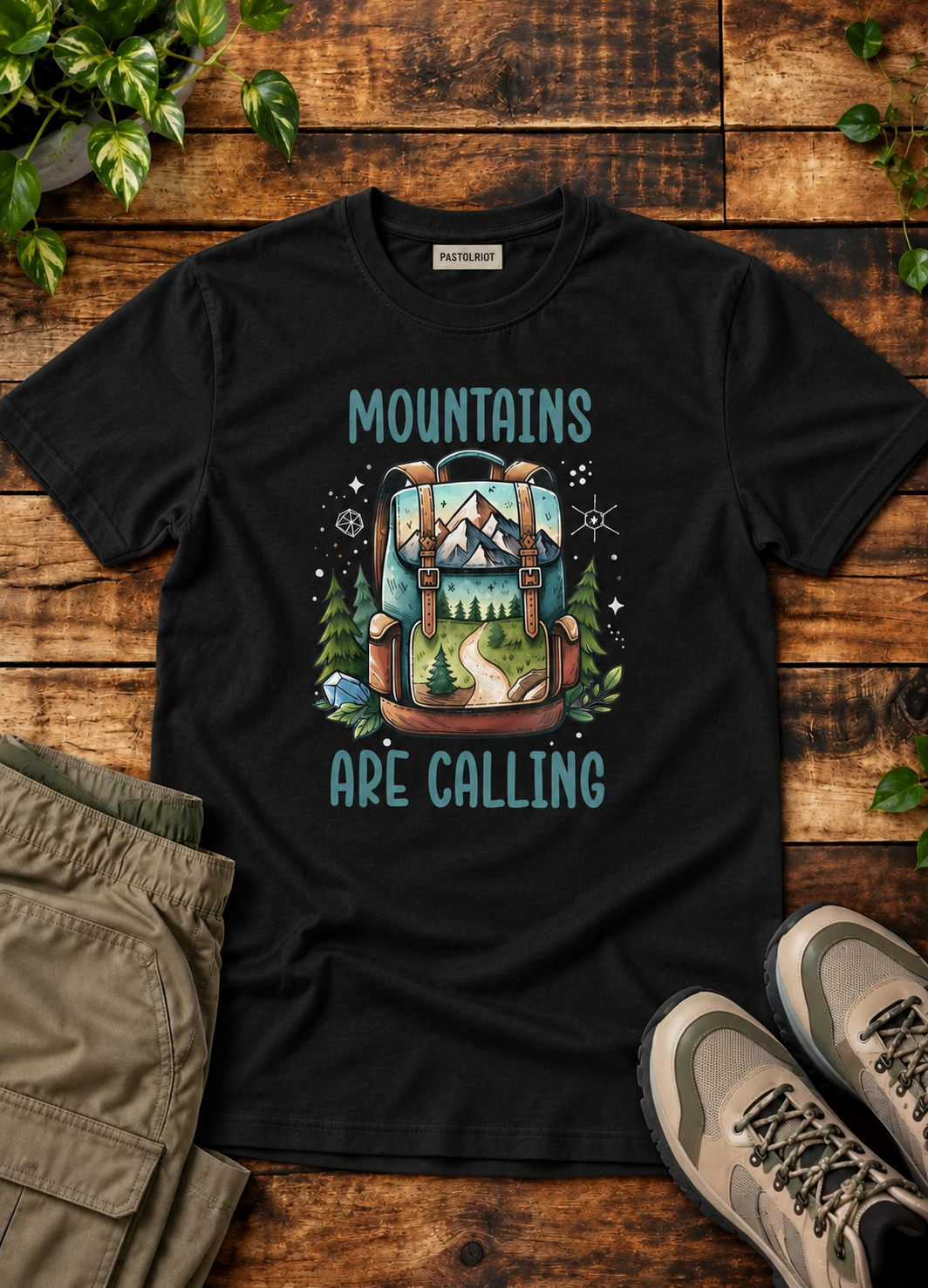"Mountains Are Calling" : Classic fit T-Shirt
