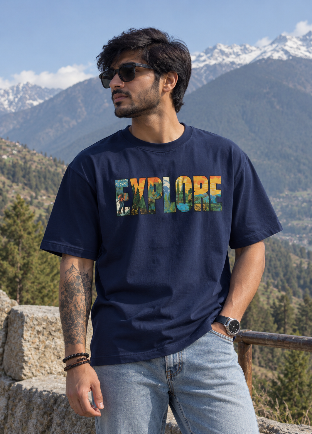 " EXPLORE " Mode : Oversize Standerd T-Shirt