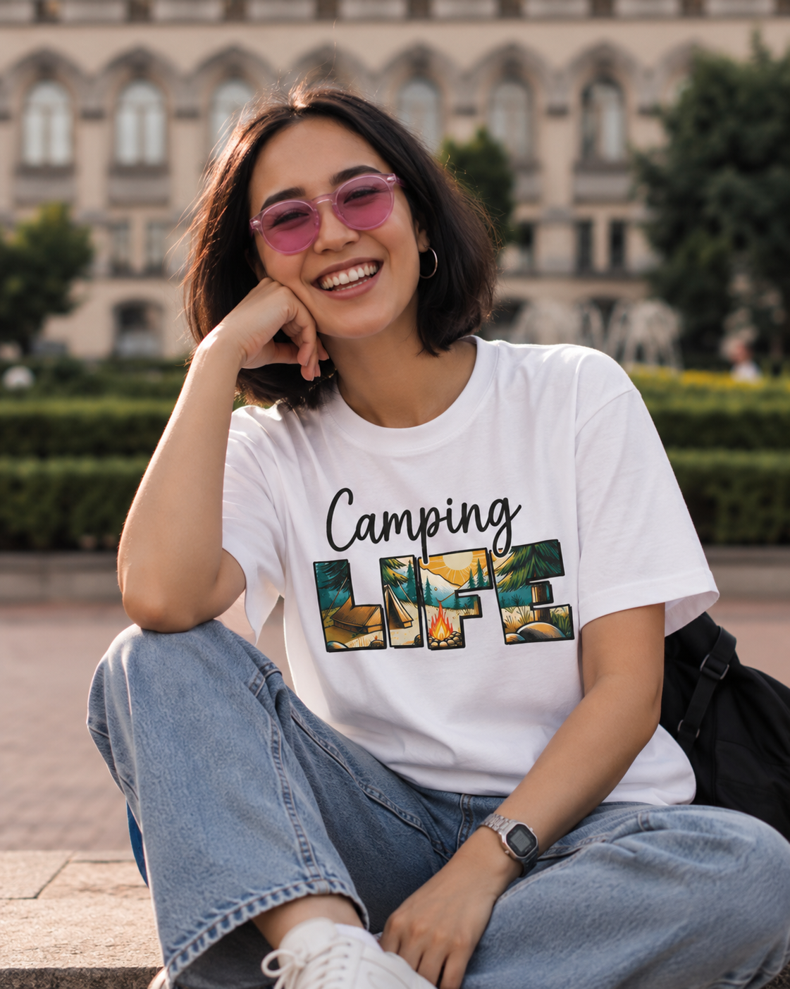 Camping LIFE : Classic Fit T-Shirt
